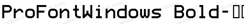 ProFontWindows Bold字体转换